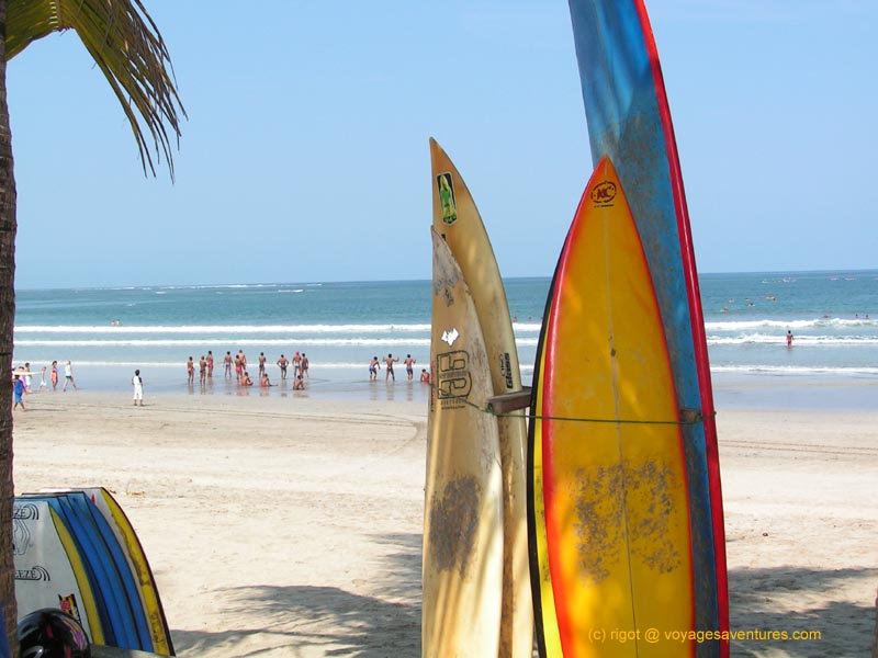 La plage la plus fréquentée des touristes à Bali